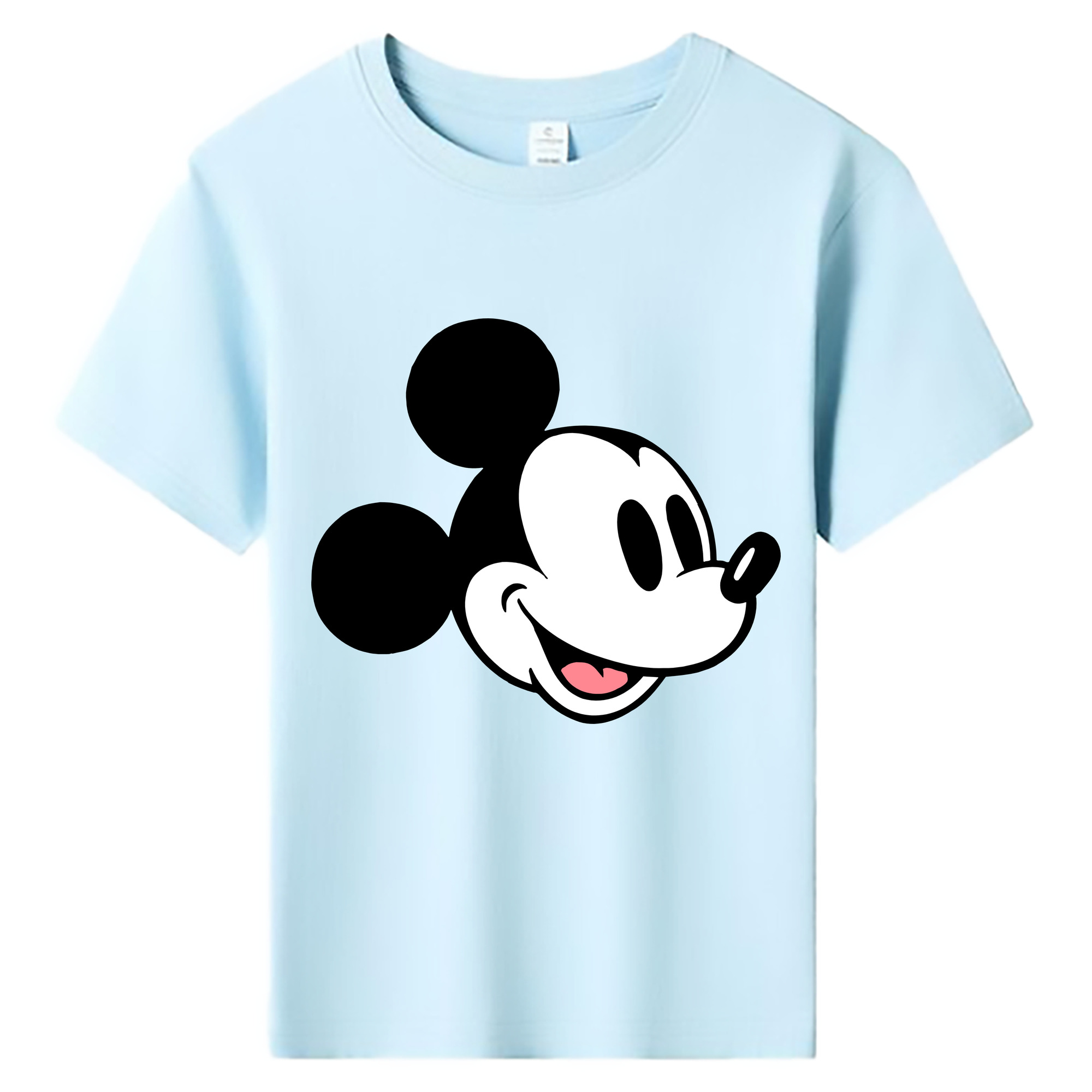 （画像用） ミッキーマウス Mickey Mouse 綿100％キッズTシャツ（フロントプリント）